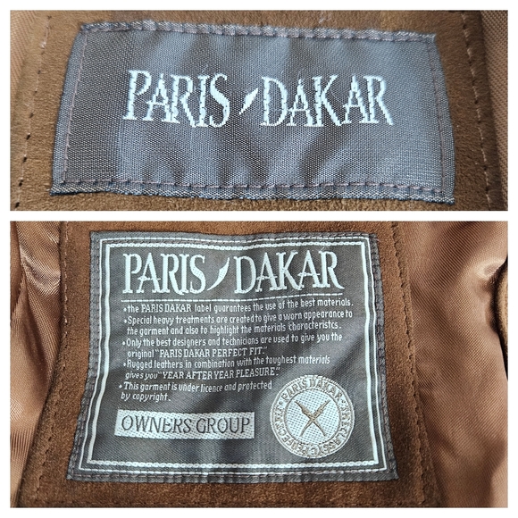 Vintage Paris Dakar Brown Suede Leather Blazer Jacket Men’s 50 Genuine Classic - Picture 13 of 16